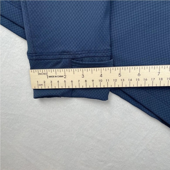 Title Nine Hoodie Blue 1/2 Zip Pocket Running Sz. M - Picture 11 of 12